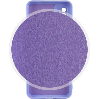 Накладка (з мікрофіброю) Silicone Cover Lakshmi Full Camera для Xiaomi Redmi A1 / A2- бузковий