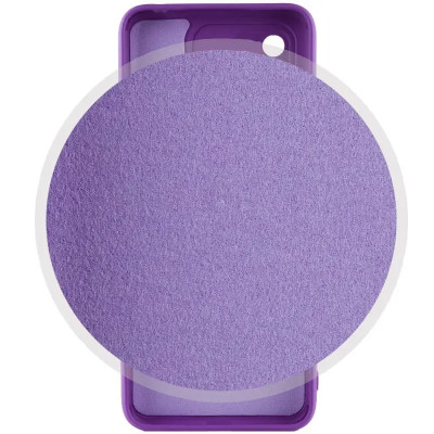 Накладка (з мікрофіброю) Silicone Cover Lakshmi Full Camera для Xiaomi Redmi A1 / A2- фіолетовий