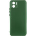Накладка (з мікрофіброю) Silicone Cover Lakshmi Full Camera для Xiaomi Redmi A1 / A2- темно-зелений