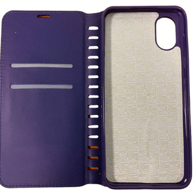 Чохол-книжка Leather Folio для Samsung A03 Core / A032- синій