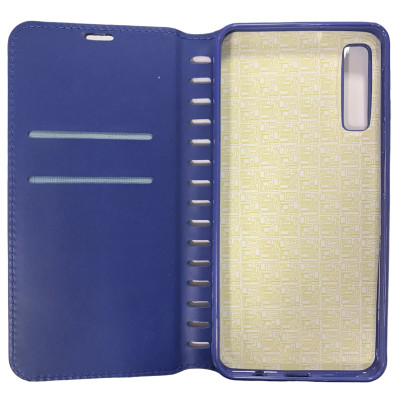 Чохол-книжка Leather Folio для Samsung A750/A7 2018- синій