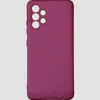 Накладка (з мікрофіброю) Silicone Cover Lakshmi Full Camera для Samsung A32 / A325- марсала