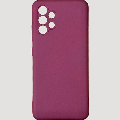 Накладка (з мікрофіброю) Silicone Cover Lakshmi Full Camera для Samsung A32 / A325- марсала