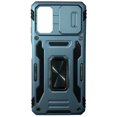 Протиударний чохол Camshield Army Ring для Xiaomi Poco X4 Pro 5G- блакитний Протиударний чохол Camshield Army Ring для Xiaomi Poco X4 Pro 5G- блакитний