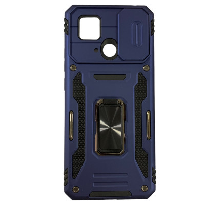Протиударний чохол Camshield Army Ring для Xiaomi Redmi 10C / Poco C40- темно-синій Протиударний чохол Camshield Army Ring для Xiaomi Redmi 10C / Poco C40- темно-синій