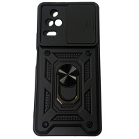 Протиударний чохол Camshield Serge Ring для Xiaomi Poco F4- чорний Протиударний чохол Camshield Serge Ring для Xiaomi Poco F4- чорний