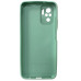 Накладка (з мікрофіброю) Silicone Cover Full Camera (AA) для Xiaomi Redmi Note 10 / Note 10S / Poco M5s- бірюзовий