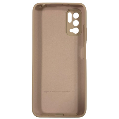 Накладка (з мікрофіброю) Silicone Cover Full Camera (AA) для Xiaomi Redmi Note 10 5G / Poco M3 Pro- рожевий пісок