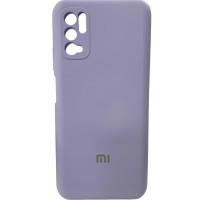Накладка (з мікрофіброю) Silicone Cover Full Camera (AA) для Xiaomi Redmi Note 10 5G / Poco M3 Pro- бузковий