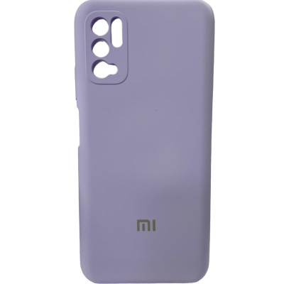 Накладка (з мікрофіброю) Silicone Cover Full Camera (AA) для Xiaomi Redmi Note 10 5G / Poco M3 Pro- бузковий