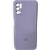 Накладка (з мікрофіброю) Silicone Cover Full Camera (AA) для Xiaomi Redmi Note 10 5G / Poco M3 Pro- бузковий
