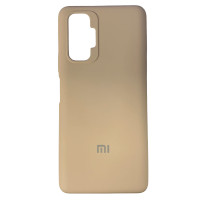 Накладка (з мікрофіброю) Silicone Cover Full Camera (AA) для Xiaomi Redmi Note 10 Pro / 10 Pro Max- рожевий пісок
