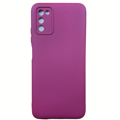 Накладка (з мікрофіброю) Soft Silk для Samsung A03s / A037- бордовий