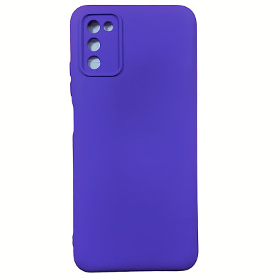 Накладка (з мікрофіброю) Soft Silk для Samsung A03s / A037- бузковий