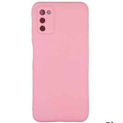 Накладка (з мікрофіброю) Soft Silk для Samsung A03s / A037- рожевий