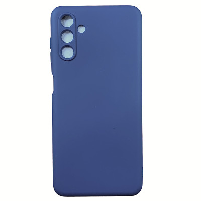 Накладка (з мікрофіброю) Soft Silk для Samsung A04s / A13 5G- темно-синій