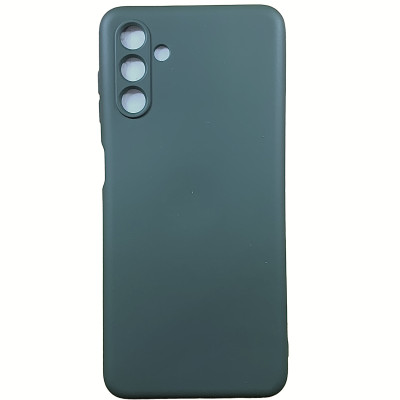 Накладка (з мікрофіброю) Soft Silk для Samsung A04s / A13 5G- темно-зелений