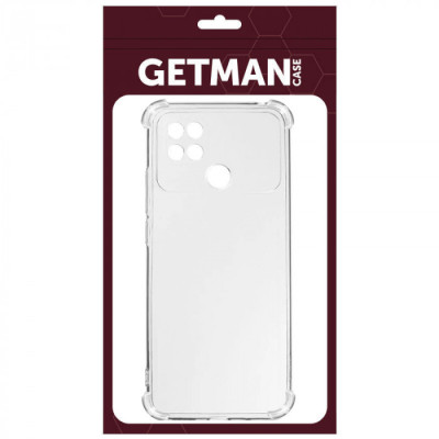 Накладка GETMAN посилені кути для Xiaomi Poco C40- прозорий Накладка GETMAN посилені кути для Xiaomi Poco C40- прозорий