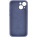 Накладка (з мікрофіброю) Silk Full Camera Protective для iPhone 14 (6.1`)- лавандовий сірий