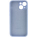 Накладка (з мікрофіброю) Silk Full Camera Protective для iPhone 14 Plus (6.7`)- бузково блакитний