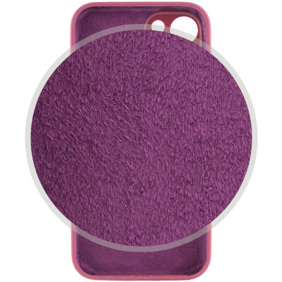 Накладка (з мікрофіброю) Silk Full Camera Protective для iPhone 14 Plus (6.7`)- червона троянда