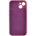 Накладка (з мікрофіброю) Silk Full Camera Protective для iPhone 14 Plus (6.7`)- червона троянда