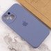 Накладка (з мікрофіброю) Silk Full Camera Protective для iPhone 14 Plus (6.7`)- лавандовий сірий