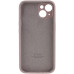 Накладка (з мікрофіброю) Silk Full Camera Protective для iPhone 14 Plus (6.7`)- лавандовий