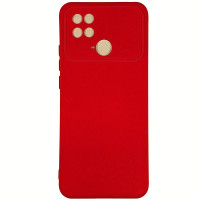 Накладка (з мікрофіброю) Silicone Cover Lakshmi Full Camera для Xiaomi Poco C40- червоний