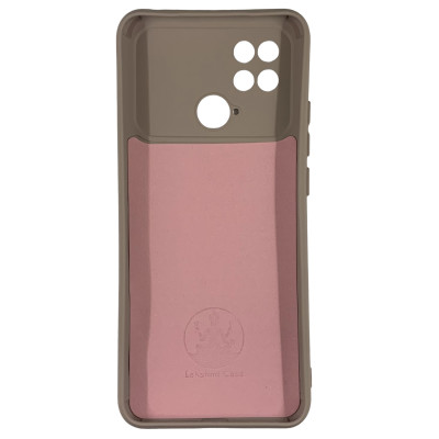 Накладка (з мікрофіброю) Silicone Cover Lakshmi Full Camera для Xiaomi Poco C40- рожевий пісок