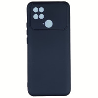 Накладка (з мікрофіброю) Silicone Cover Lakshmi Full Camera для Xiaomi Poco C40- чорний