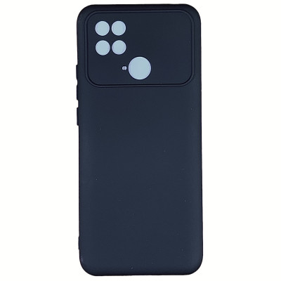 Накладка (з мікрофіброю) Silicone Cover Lakshmi Full Camera для Xiaomi Poco C40- чорний