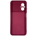 Накладка (з мікрофіброю) Silicone Cover Lakshmi Full Camera для Xiaomi Poco M5- марсала