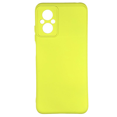 Накладка (з мікрофіброю) Silicone Cover Lakshmi Full Camera для Xiaomi Poco M5- жовтий