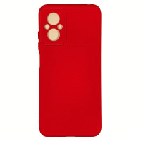 Накладка (з мікрофіброю) Silicone Cover Lakshmi Full Camera для Xiaomi Poco M5- червоний