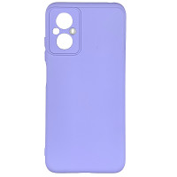 Накладка (з мікрофіброю) Silicone Cover Lakshmi Full Camera для Xiaomi Poco M5- бузковий