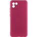 Накладка (з мікрофіброю) Silicone Cover Lakshmi Full Camera для Samsung A03 / A035- марсала