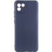 Накладка (з мікрофіброю) Silicone Cover Lakshmi Full Camera для Samsung A03 / A035- темно-синій