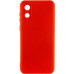 Накладка (з мікрофіброю) Silicone Cover Lakshmi Full Camera для Samsung A03 Core- червоний