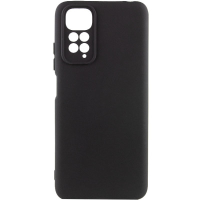 Накладка (з мікрофіброю) Silicone Cover Lakshmi Full Camera для Xiaomi Redmi 10- чорний