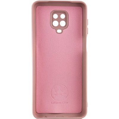 Накладка (з мікрофіброю) Silicone Cover Lakshmi Full Camera для Xiaomi Redmi Note 9 Pro / Note 9s- рожевий пісок