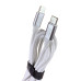 USB-C кабель Profit QY-42 Type-C to Type-C 2m- білий