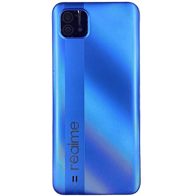 Задня кришка для Realme C11 2021 (зі склом камери) Blue Задня кришка для Realme C11 2021 (зі склом камери) Blue