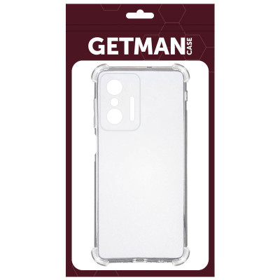 Накладка GETMAN посилені кути для Xiaomi 11T / 11T Pro- прозорий Накладка GETMAN посилені кути для Xiaomi 11T / 11T Pro- прозорий