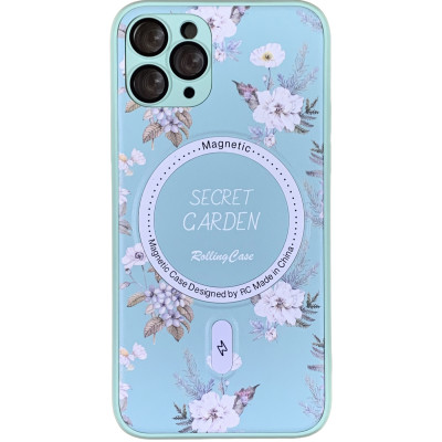 Накладка Secret Garden with Magnetic для iPhone 11 Pro (5.8`)- м`ятний Накладка Secret Garden with Magnetic для iPhone 11 Pro (5.8`)- м`ятний