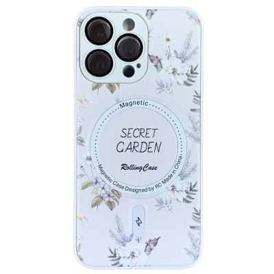 Накладка Secret Garden with Magnetic для iPhone 12 Pro (6.1`)- білий Накладка Secret Garden with Magnetic для iPhone 12 Pro (6.1`)- білий