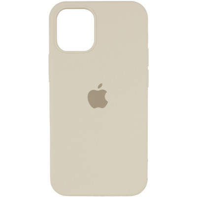Накладка (з мікрофіброю) Silk Full Protective для iPhone 14 (6.1`)- лавандовий сірий