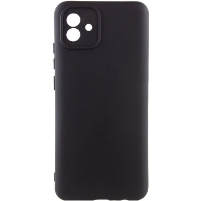 Накладка (з мікрофіброю) Silicone Cover Lakshmi Full Camera для Samsung A04 / M13 5G- чорний