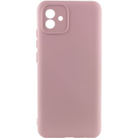 Накладка (з мікрофіброю) Silicone Cover Lakshmi Full Camera для Samsung A04 / M13 5G- рожевий пісок