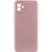 Накладка (з мікрофіброю) Silicone Cover Lakshmi Full Camera для Samsung A04 / M13 5G- рожевий пісок